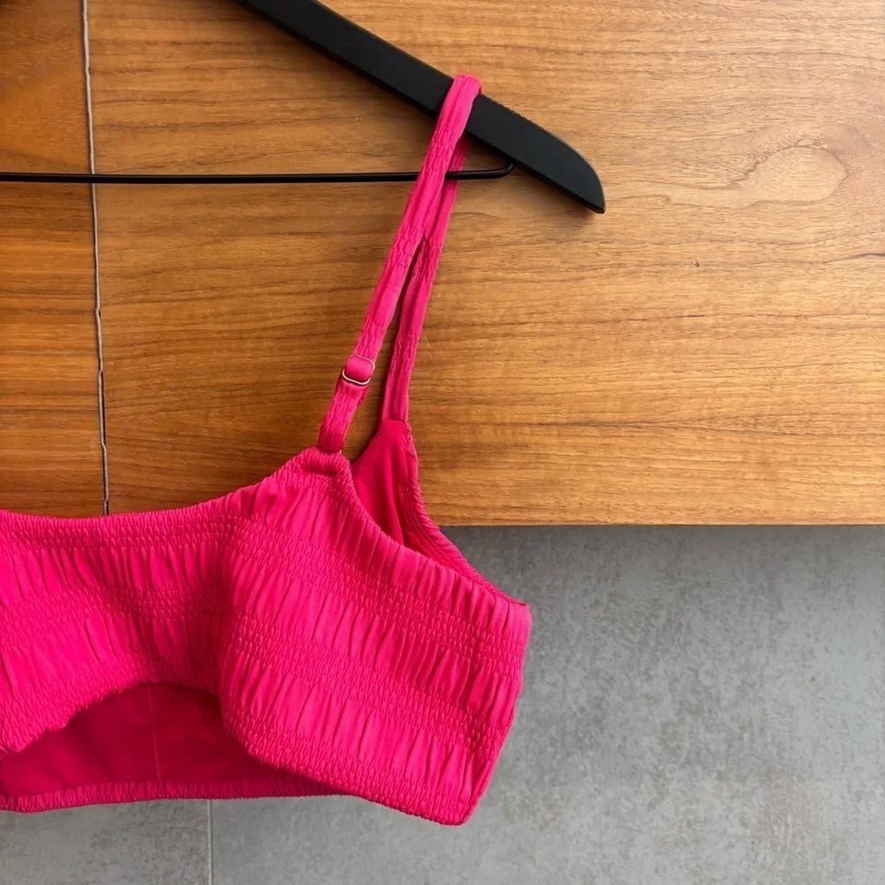 NWT Andie The Maui Bikini Top & The High Rise Bikini Bottom, Size L
